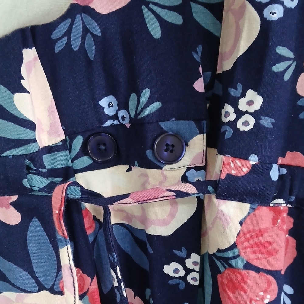 Floral Wrap Dress with Belt - Picture 3 of 7